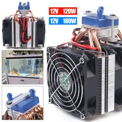 THERMOELECTRIC COOLER PELTIER SYSTEM SEMICONDUCTOR WATER CHILLER AQUARIUM 180W