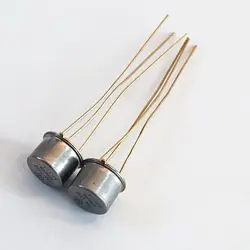 2PCS - 2N696 GOLD SEMICONDUCTOR BIPOLAR TRANSISTOR TEXAS INSTRUMENTS NOS NEW