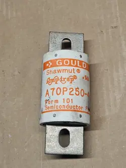 A70P250-4 - GOULD SHAWMUT FUSE - 250A AMP-TRAP FORM 101 SEMICONDUCTOR
