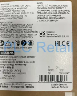 1PCS NEW SEMICONDUCTOR CONTACTOR 3RF2420-1AC45 FAST DELIVERY #T6