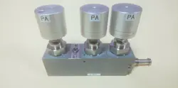 FUJIKIN O.P. 0.45~0.6MPA TYPE N.C DIAPHRAGM VALVE MANIFOLD SEMICONDUCTOR #F3