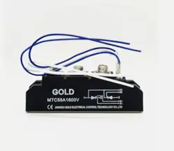 GOLD POWER SEMICONDUCTOR MODULE THYRISTOR MODULE MTC55A1600V 55A #A6-40