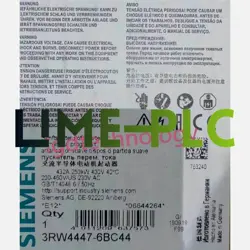 3RW4447-6BC44 SIEMENS AC SEMICONDUCTOR MOTOR STARTER AC 200-460V
