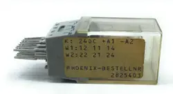 PHOENIX PART NO 2825403 CONNECTOR SEMICONDUCTOR RELAY 24DC +A1 -A2 #D1