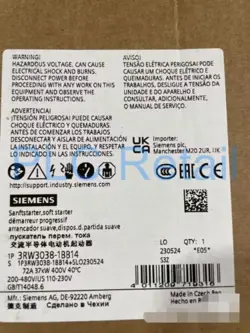 3RW3038-1BB14 FAST DELIVERY